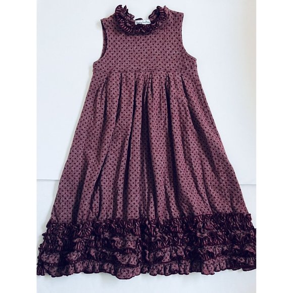 Chasing Fireflies Sz M Star Knit Ruffles Dress NOTE